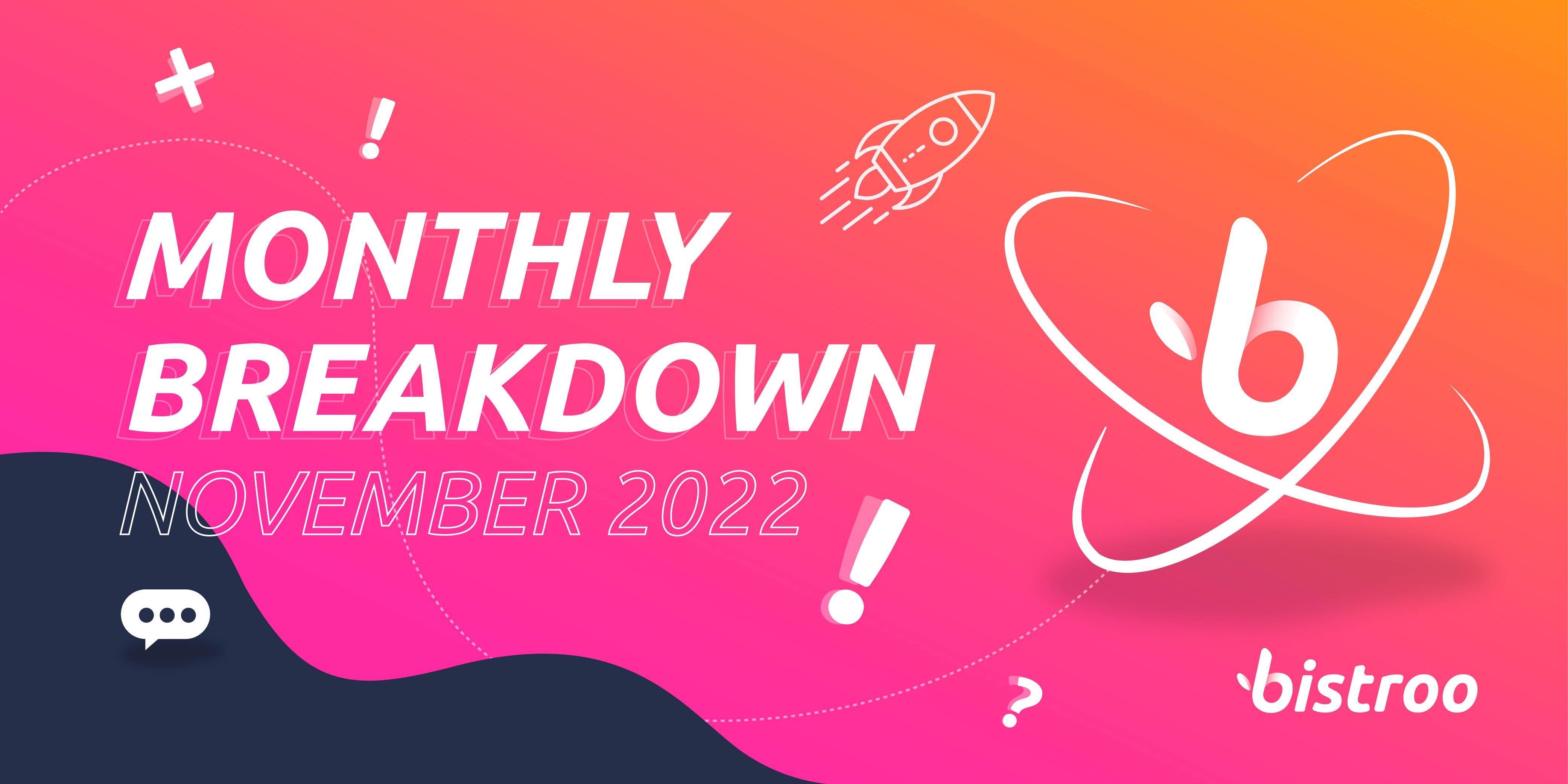 The Bistroo Breakdown: Monthly Progress Report - November 2022